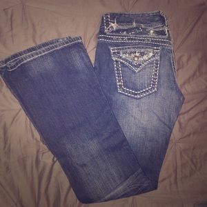 Flare bottom jeans
